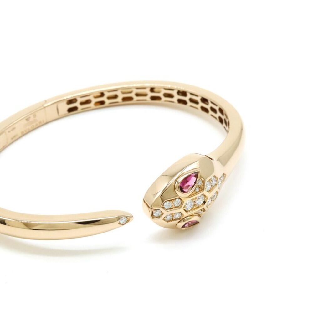 Bvlgari Serpenti Seduttori Bracelet K18PG Diamond 0.3ct Rubellite - Picture 4 of 7
